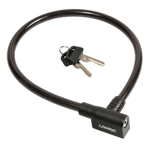 Lampa motoros kábelzár, lakat 12mm/65cm (0193721) 173153952 - Kábelzár
