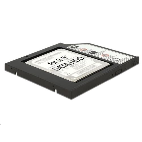 Delock 62669 beépítő keret laptophoz fekete 173161166 - Informatikai szerelés kiegészítő
