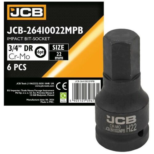 JCB Nasadka-bit udarowa 3/4" 22mm (6-kątna)