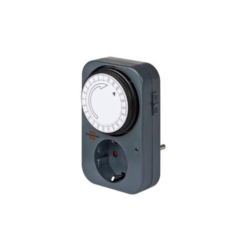 Nedis Indoor Analog Timer Socket 3500W, angled view
