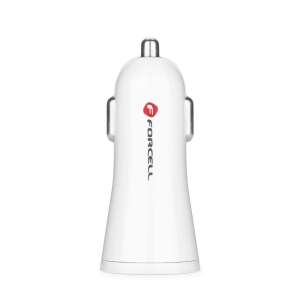 Forcell white car charger with Quick Charge 3.0 technology - Car Charger
