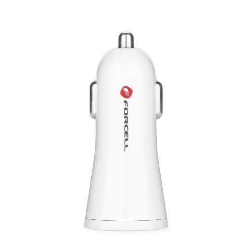 Forcell white car charger with Quick Charge 3.0 technology