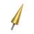Step drill bit, 4-20mm, gold, for metal and plastic