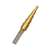 Step drill bit, 4-20mm, gold, for metal and plastic