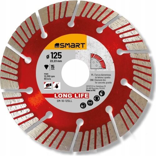 Smart Long Life Diamond Blade 125mm (10-125LL) 173340643 - Vágókorong