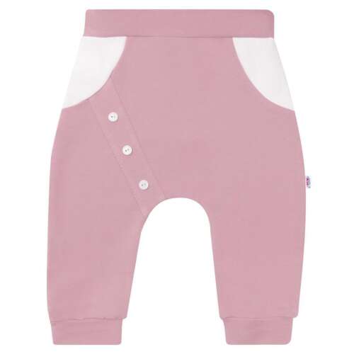 New Baby The Best Baby-Jogginghose in Rosa mit weißen Taschen