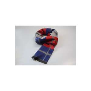 Férfi kockás sál szürke, kék és piros színben - Férfi sál