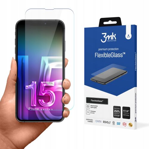 3MK FlexibleGlass képernyővédő iPhone 15 Pro Max 173424785 - Képernyővédő fólia