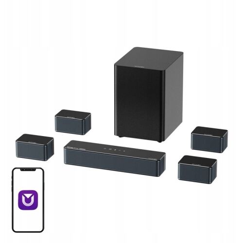Ultimea Poseidon D80 BOOM 7.1 Dolby Atmos soundbar fekete 173425916 - Házimozi rendszer