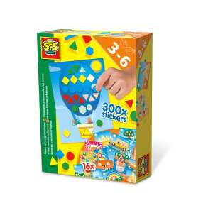 SES I Learn to Recognize Shapes Set, 300 stickers, 16 pictures, educational toy for kids - SES Creative