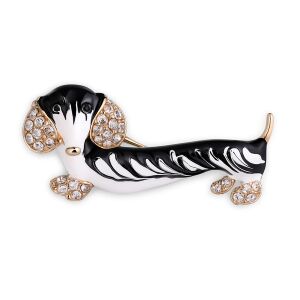 Strasszköves tacskó kitűző 138950691 - Öltözködés kiegészítő