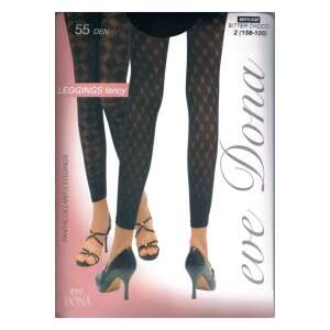 Eve Dona 55 DEN mintás leggings, bitter choco szín, 170-116 méret - Női leggings