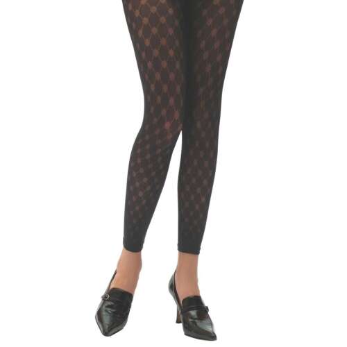 Eve Dona 55 DEN mintás leggings, csokibarna színben, modellen viselve 