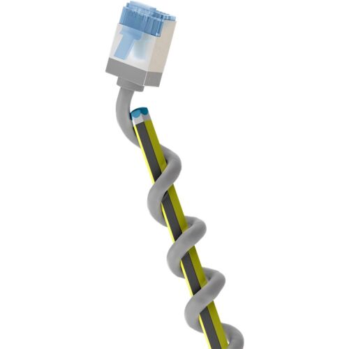 Goobay 74306 U/FTP Cat6a Patch kábel 0.5m - Szürke 173471585 - Patch kábel