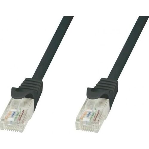 Techly ICOC CCA5U-010-BKT hálózati kábel Fekete 1 M Cat5e U/UTP (UTP) 173477400 - Patch kábel