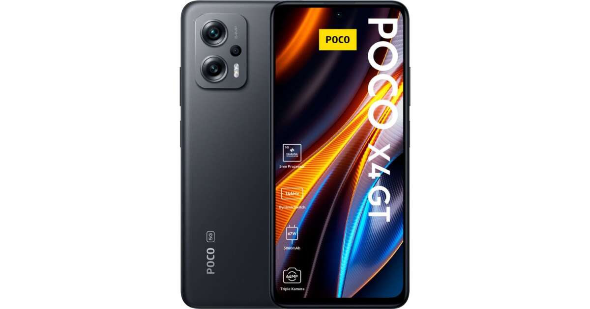 Xiaomi Poco X4 GT Dual-SIM 5G 128GB 8GB RAM #black | Pepita.com