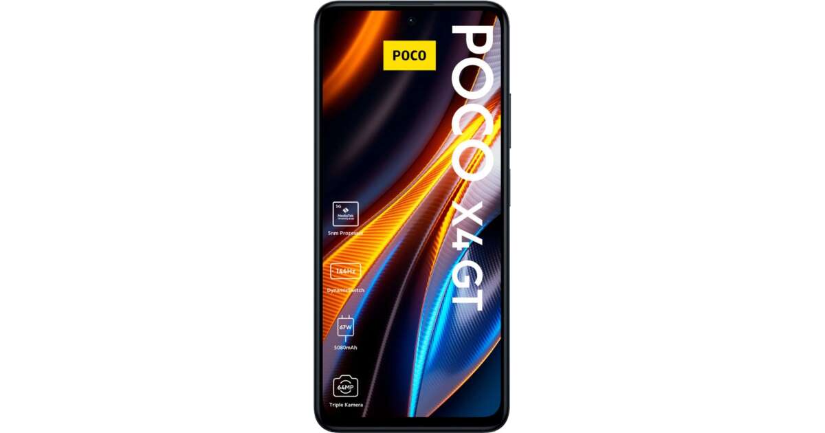 Xiaomi Poco X4 GT Dual-SIM 5G 128GB 8GB RAM #black | Pepita.com