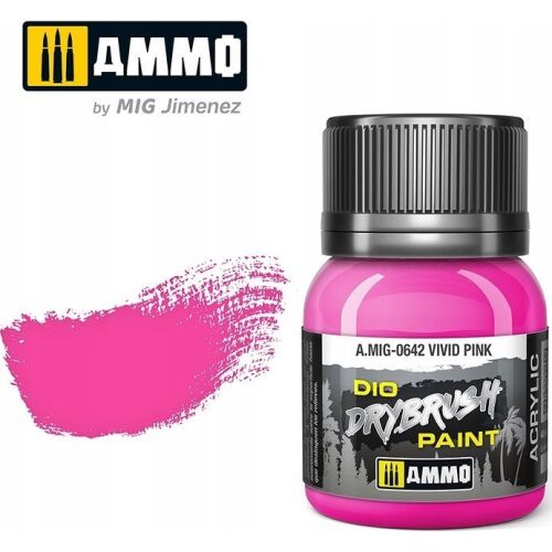 Vallejo Ammo: DIO Drybrush - Vivid Pink 