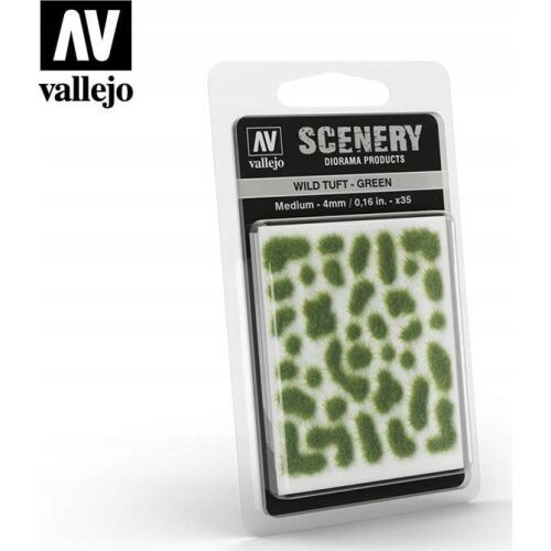 Vallejo Vallejo: SC406 - Scenery - Wild Tuft - Green (4 mm x 35) 173519432 - Vallejo