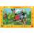 Puzzle Dino 15 elementów z Małym Krecikiem prowadzącym pociąg z królikami