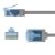 Goobay 74222 U/UTP Cat6a RJ45 Patch kábel 1m - Szürke 173531349