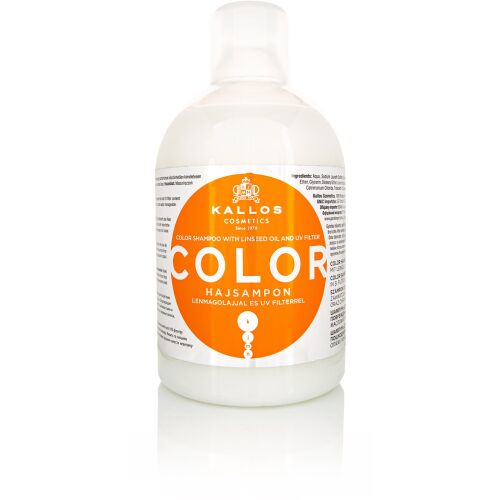 KALLOS KJMN Színvédő Sampon lenmagolajjal 1000 ml