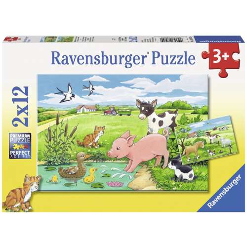 Ravensburger Háziállat kölykök 2 x 12 db-os puzzle 93278684