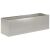vidaXL Kerti cserép 2 db Ezüst 80 x 30 x 30 cm Rozsdamentes Acél 173559806