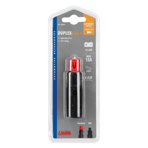 Lampa , Duplex, Szivargyújtós csatlakozó, 15A 12/24V (0139053) 173583777 - Autóelektronika