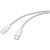 Renkforce Apple iPad/iPhone/iPod Csatlakozókábel [1x USB-C dugó - 1x USB-C dugó] 1.00 m Fehér (RF-6056878) 173588463