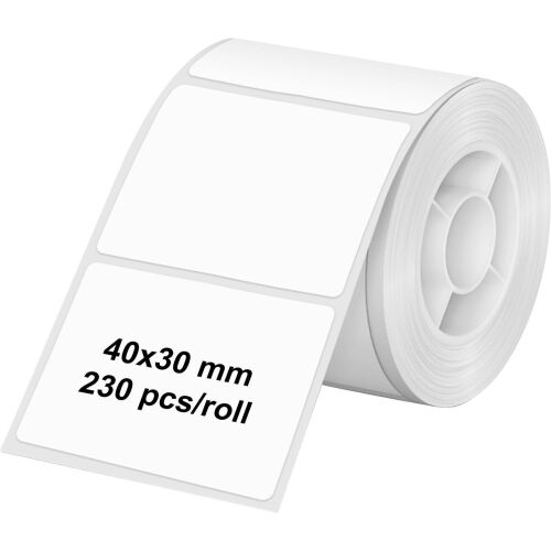 Olympia Etikettek (tekercs) 40 x 30 mm Termodirekt papír Fehér 1 db 6320 Univerzális etikett