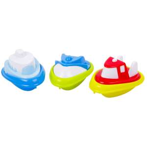 Sada 3 plastových hračiek do kúpeľa, farebné člny na zábavu vo vani - Autá a vozidlá