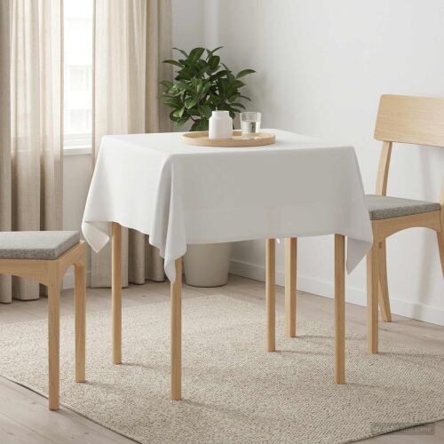 vidaXL Asztal Terítő Négyzet Fehér 90 x 90 cm Poliészter 177520809 - Asztalterítő