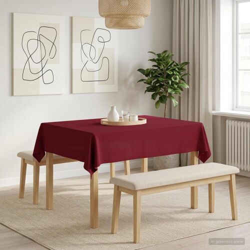 vidaXL Asztal Terítő 5 db Négyszögletes Bordó 110 x 140 cm 177521268 - Party kellék