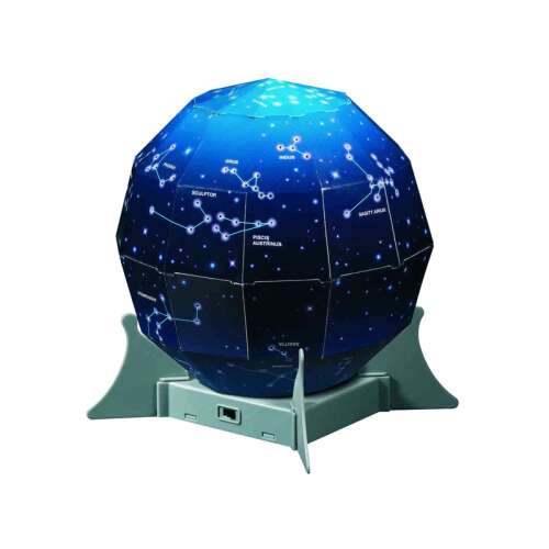 4M Night Sky Projector assembled, cardboard star projector, blue night sky with constellations, kids science toy