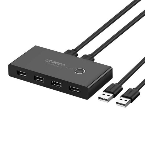 UGREEN 30768B switch box, USB 3.0 (fekete) (30768B) 173767847 - KVM switch