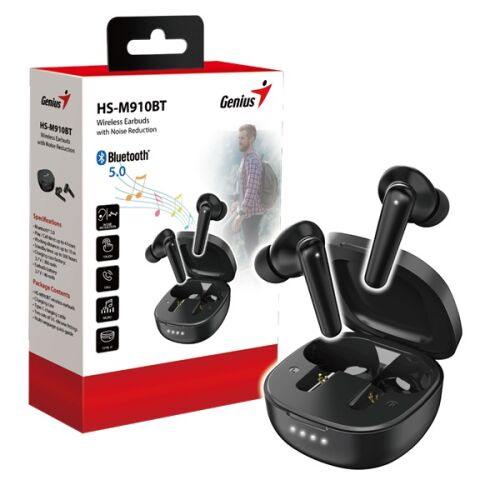 Genius HS-M910BT True Wireless Bluetooth fekete fülhallgató 173776092 - Genius