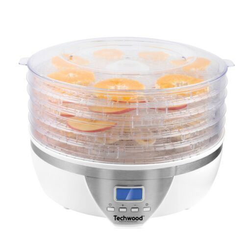 Élelmiszer szárító Techwood TDH-504D, 5 db 32 cm-es tálca, 350 W 173802032 - Aszaló