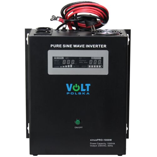 Volt inverter, Volt Polska, 12V/230V, fekete/piros 173830868 - Autós inverter