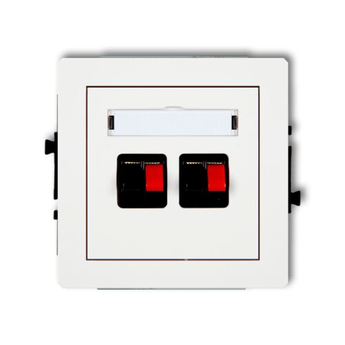 DECO dupla hangszóróaljzat fehér DGG-2 173849987 - Elektromos és hálózati csatlakozó