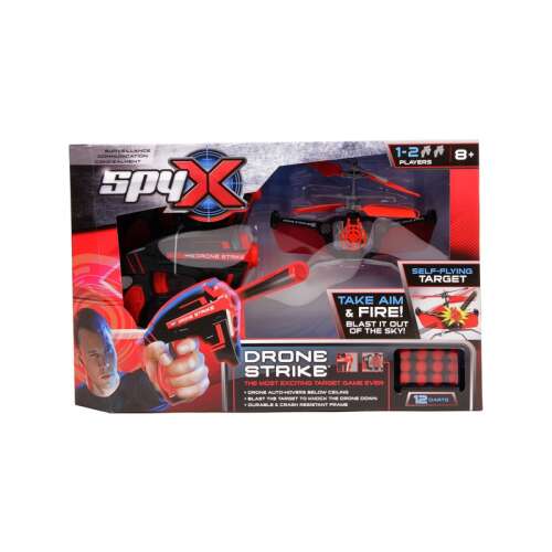SpyX Drón szivacslövő pisztollyal 41cm #piros-fekete 92984635