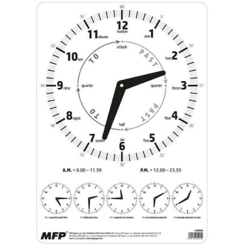 Óra, tanulást segítő, angol, MFP 173892660 - Tanuló óralap