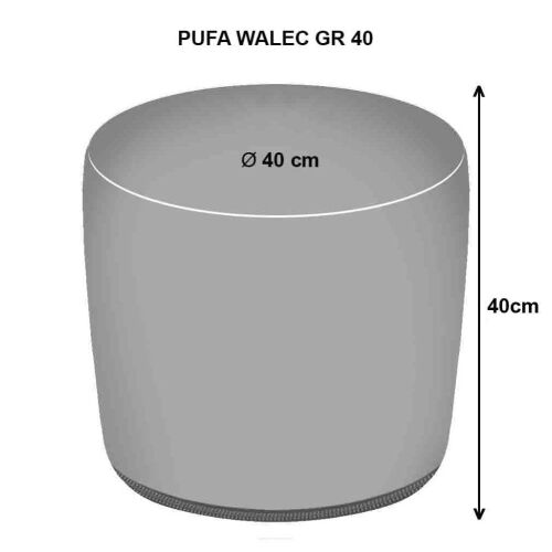 Filc huzatú puff Szürke GR40
