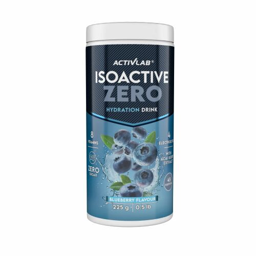 Activlab Isoactive Zero Hydration Drink 225 g Áfonya – Elektrolit italpor acai kivonattal, vitaminokkal, cukormentes 173919288 - Izotóniás ital