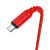 HOCO X59 Victory USB-A–USB-C adat- és töltőkábel, 2 m, piros 173930305