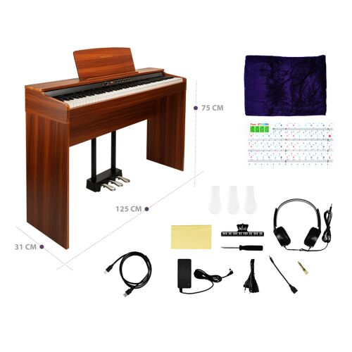 MusicMate MM-P60-BW PureHarmony digitális zongora 173971915 - Hangszer