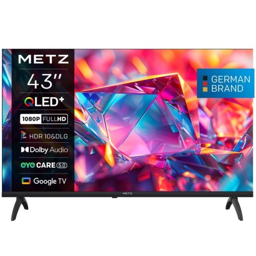 METZ 43MQH7030Z QLED 43" Full HD TV Google TV Dolby Digital DVB-T2 Fekete 173977310 - Televízió