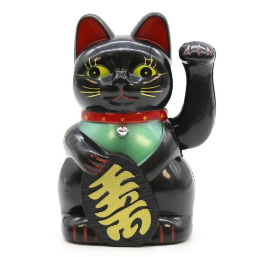 Fekete integető macska - 15cm 174016438 - Figura