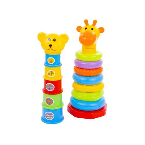 Állatos toronyépítő és Montessori torony készlet