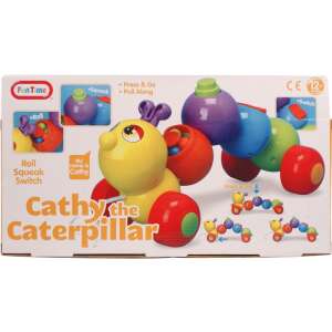 Húzható készségfejlesztő kukac bébijáték